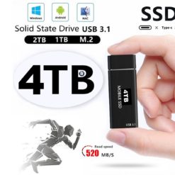 4TB Portable SSD for Computers and Phones